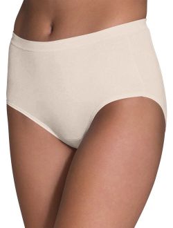 Women's Body Tone Cotton Brief Panties, 10 Pack