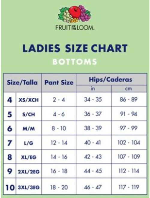 Fruit of the Loom Women's Breathable Micro-Mesh Low Rise Briefs, 6 Pack