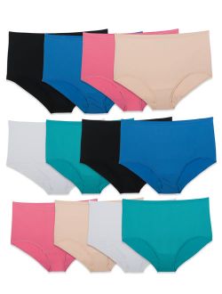 Women's Assorted Microfiber Brief Underwear, 12 Pack