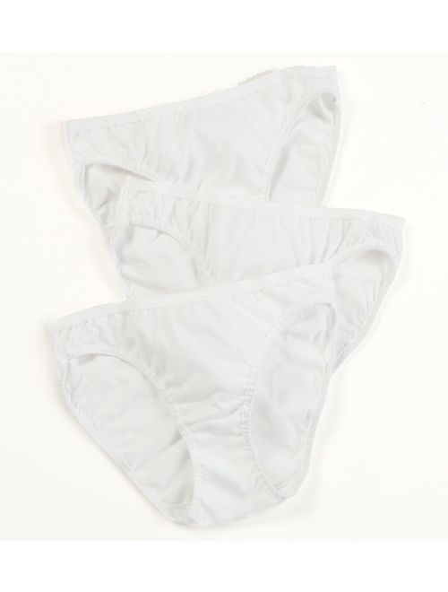 Women's Fruit Of The Loom 3DBIKWH Cotton Bikini Panties - 3 Pack