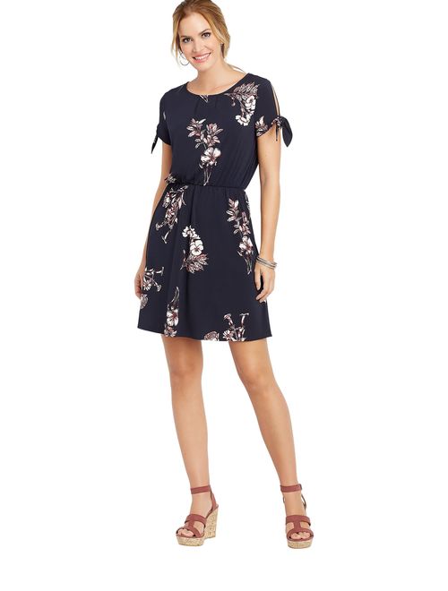 Maurices Pleated Front Floral Dress