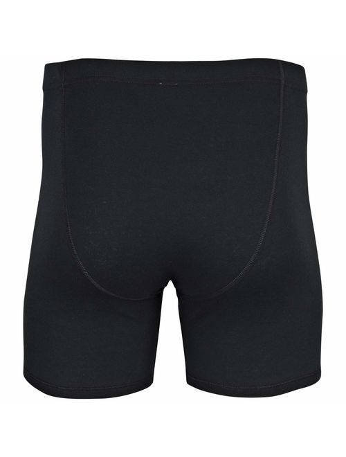 Gildan Men's Cotton Solid Covered Waistband Boxer Brief Multipack