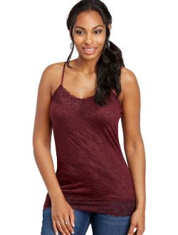 Solid Lace Crinkle Cami