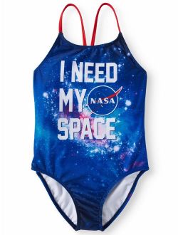 I Need My Space One-Piece Swimsuit (Little Girls & Big Girls)