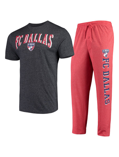 FC Dallas Concepts Sport Spar Pants & Top Sleep Set - Red/Charcoal