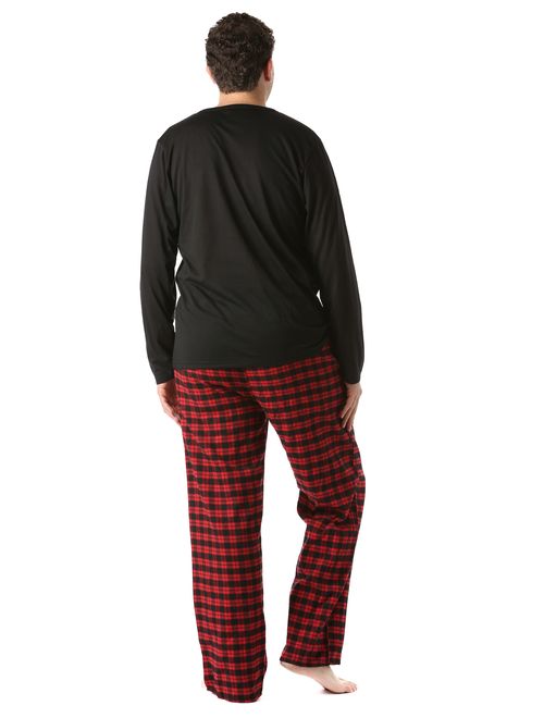 Flannel Pajama Pants with Jersey Top PJ