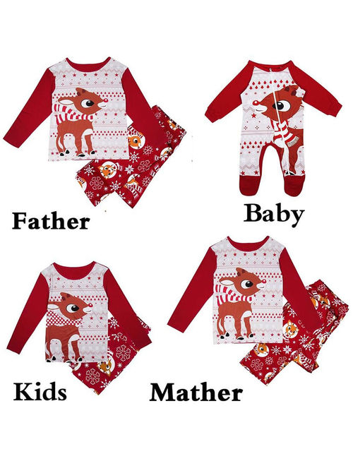 Christmas Family Matching Pyjamas Pajamas Set Xmas Santa Sleepwear Nightwear CA