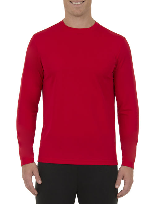 Athletic Works Big Men's Active Performance Long Sleeved Crew Neck Tee