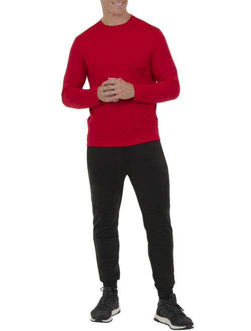 Athletic Works Big Men's Active Performance Long Sleeved Crew Neck Tee