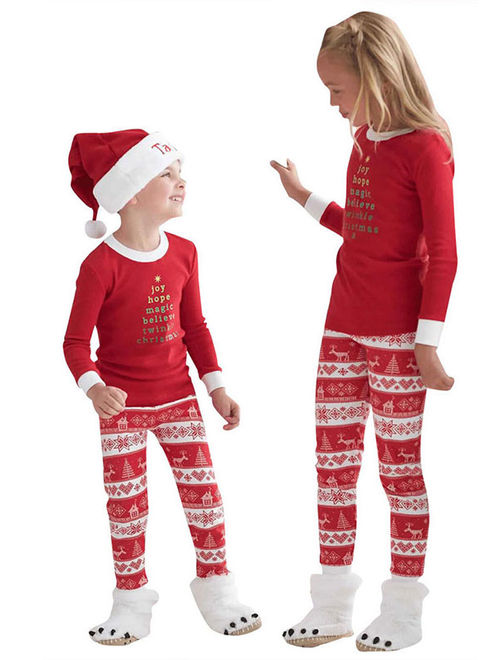 Starvnc Family Cute Matching Children Adult Pajamas Set Sleepwears