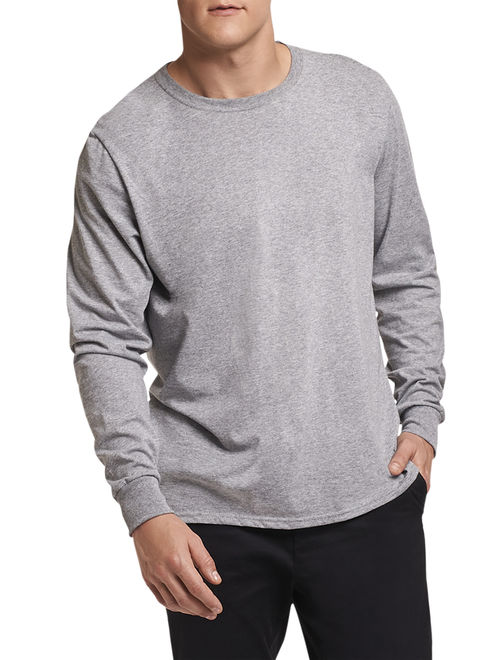 Russell Athletic Men's Essential Dri-Power Long Sleeve T-Shirt with 30+ UPF