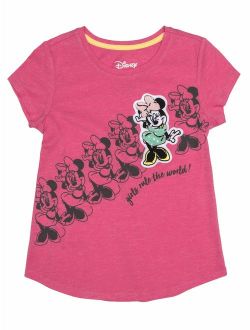 Minnie Mouse Rules Chenille Patch Graphic T-Shirt (Little Girls & Big Girls)