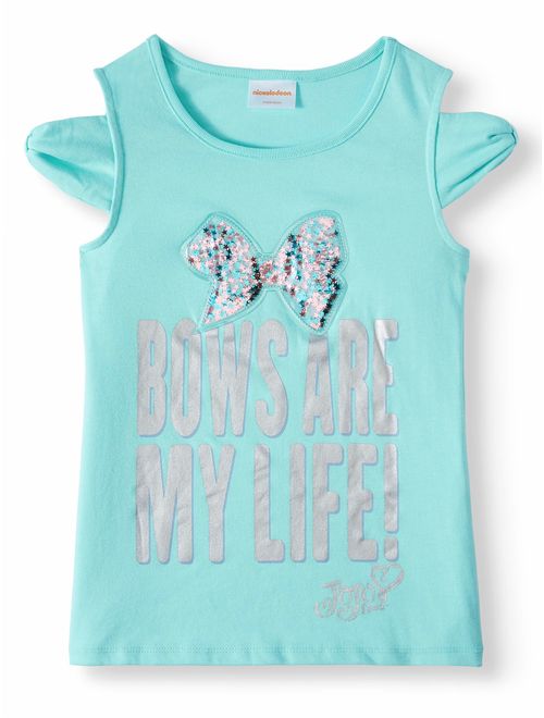 Nickelodeon JoJo Siwa Bows Are My Life Cold Shoulder T-Shirt (Big Girls)
