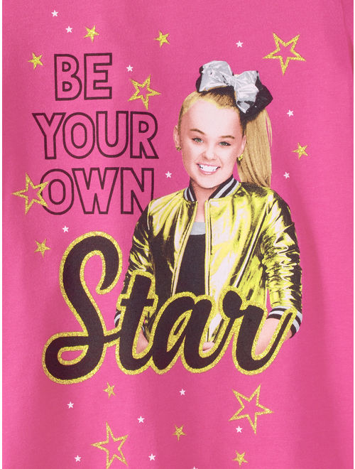 Nickelodeon JoJo Siwa Glitter Graphic Cold Shoulder T-Shirt (Little Girls & Big Girls)