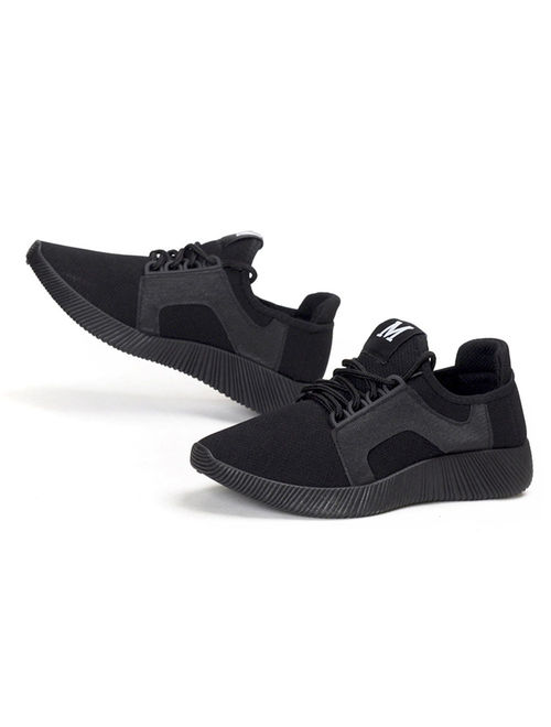 Women Casual Urltra-Light Low Upper Breathable Sport Shoes black 36