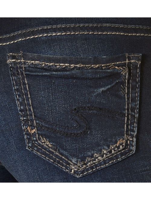 Maurices Silver Jeans Denim Womens Suki Slim Bootcut Dark Wash L93616SSX405