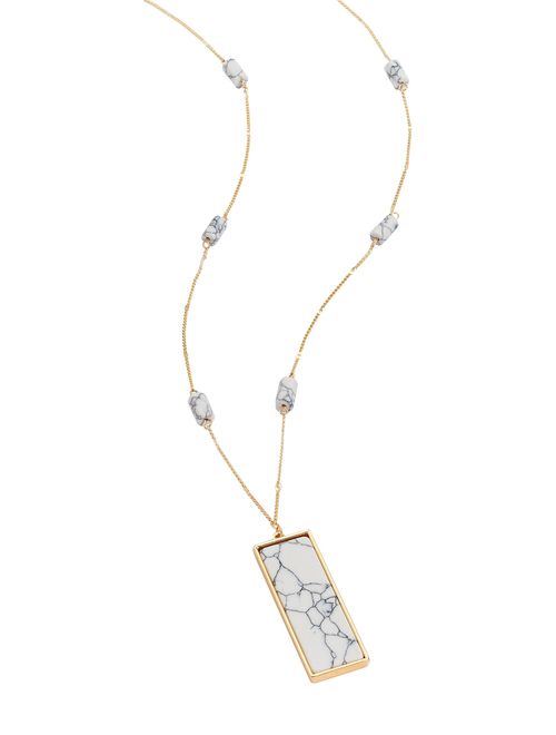 Maurices Rectangular Pendant Necklace