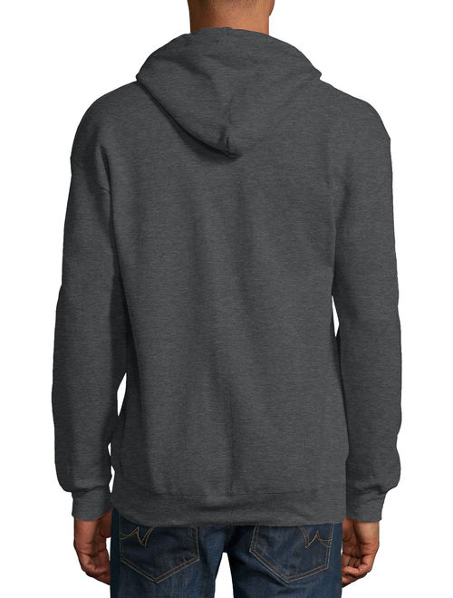 Hanes Big men's ecosmart fleece zip pullover hoodie with front pocket