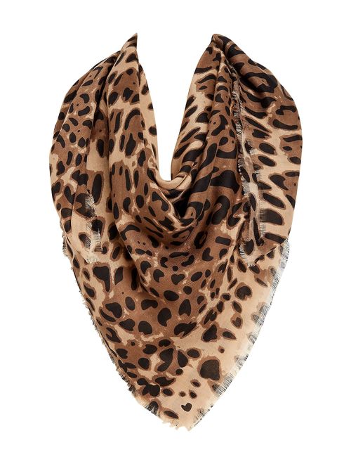 Maurices Leopard Square Scarf