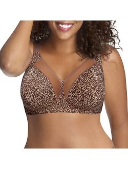 Women's Plus Size comfort shaping jacquard wire free bra, Style 1Q20