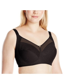 Women's Plus Size comfort shaping jacquard wire free bra, Style 1Q20