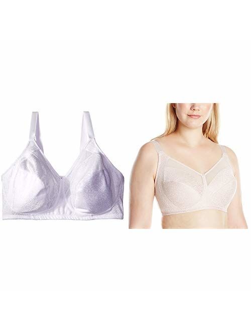 Just My Size Women's Plus Size comfort shaping jacquard wire free bra, Style 1Q20