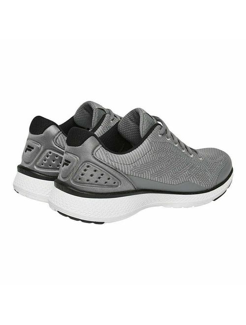 Fila Men's Memory Foam Athletic Running Shoes(Grey/Black, 10.5 M US)