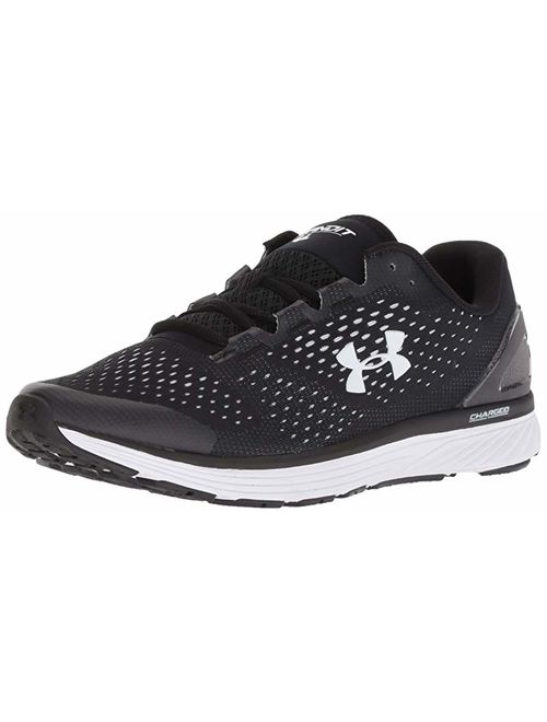 Under Armour Men's Charged Bandit 4 Running Shoe, Black/White, 11 D(M) US