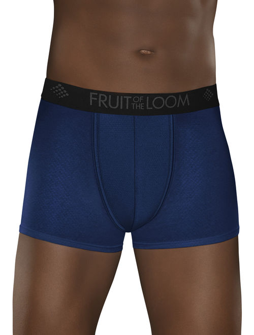 Fruit of the Loom Men's Breathable Lightweight Micro-Mesh Short Leg Boxer Briefs, 3 Pack