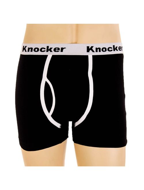Knocker Men's 4 Pack of Stretch Cotton Color Boxer Briefs