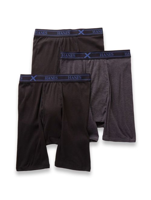 Men's Hanes UXBLB3 Ultimate X-Temp Cotton Long Leg Boxer Briefs - 3