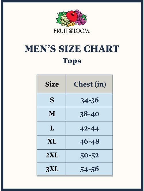 Fruit of the Loom Men's Dual Defense White A-Shirts, 6 Pack