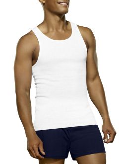 Men's Dual Defense Classic White A-Shirts, 3 Pack