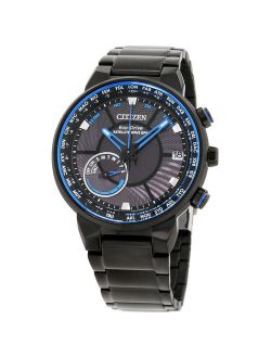 Satellite Wave GPS Black Dial Stainless Steel Men's Watch CC3038-51E