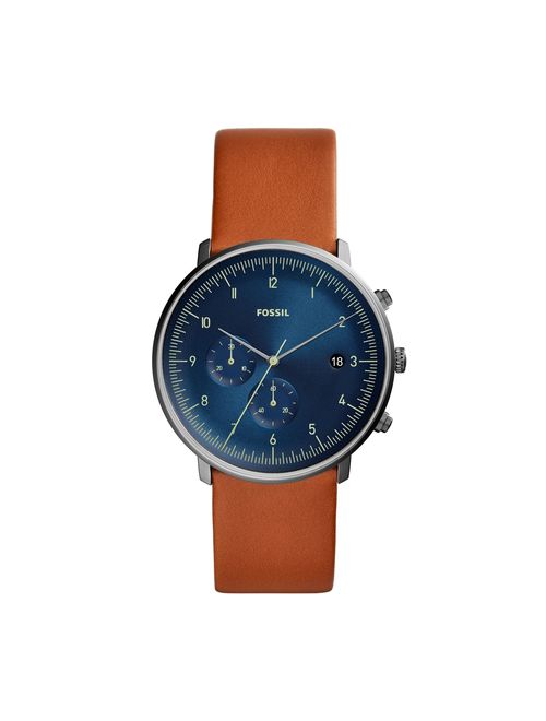 Fossil Men's Chase Timer Leather Chronograph Watch (Style: FS5486)