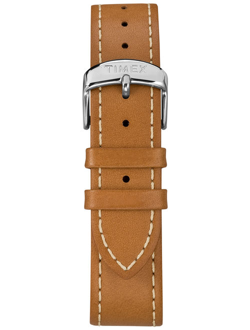 Timex Men's Weekender 40 Brown/Blue Watch, Leather Strap
