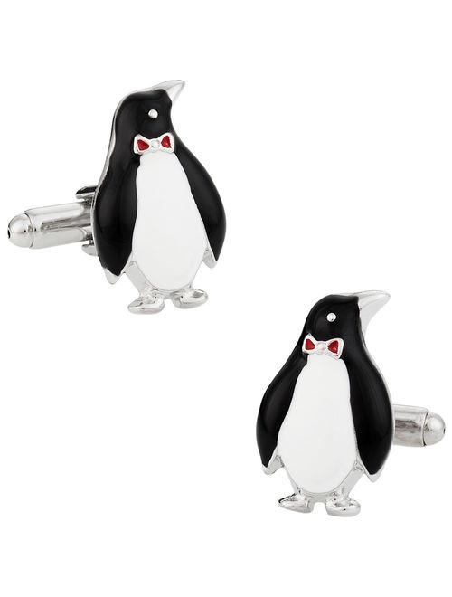 Formal Silver Penguin Cufflinks by Cuff-Daddy