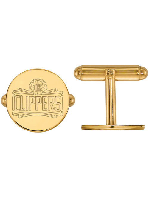 NBA Los Angeles Clippers Sterling Silver with 14kt Gold Plating Cuff Links