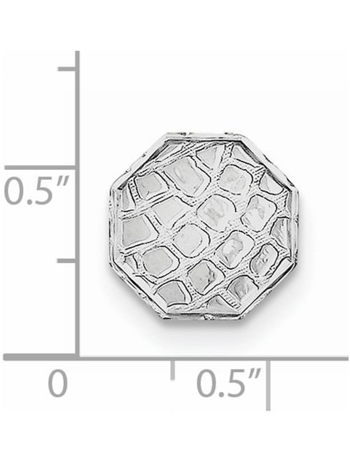 925 Sterling Silver Rhodium-plated Tie Tac