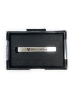 Villanova University Tie Clip Silver Tie Bar Gift Set