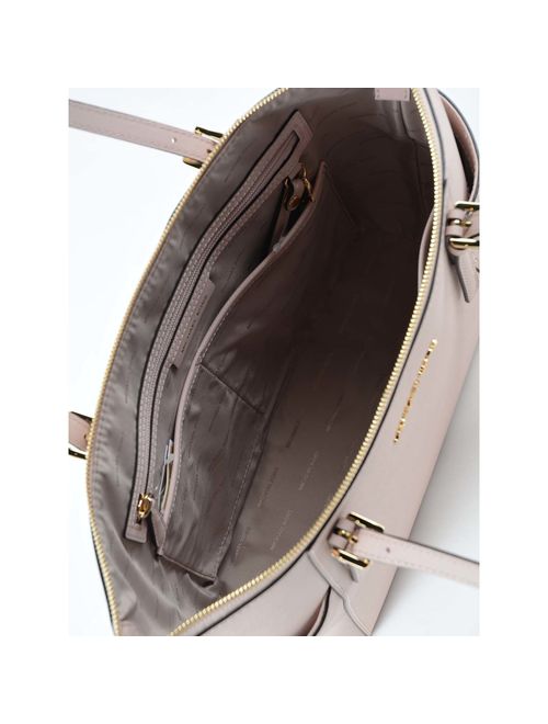 Michael Kors Women's Jet Set East West Top-Zip Leather Shoulder Bag Tote - Soft Pink