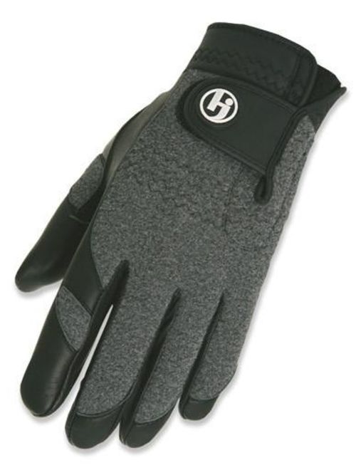 HJ Winter Gloves, Mens LARGE, Pair of Fleece/Leather, Cabretta Leather Palm