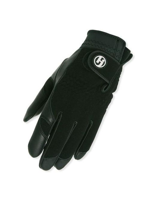 HJ Winter Gloves, Mens LARGE, Pair of Fleece/Leather, Cabretta Leather Palm