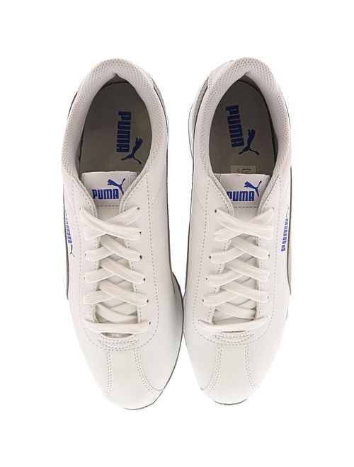Puma Men's Turin White / Quarry Ankle-High Leather Fashion Sneaker - 10.5M
