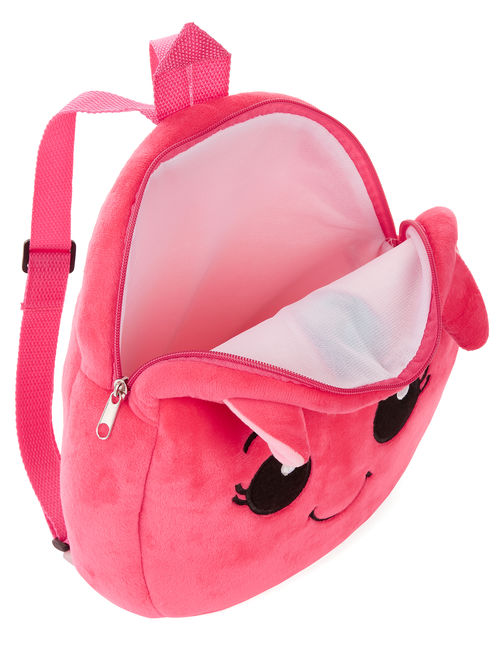 Carried Away Girls Pink Plush Unicorn Backpack