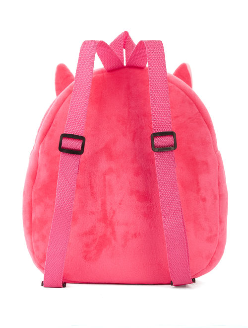 Carried Away Girls Pink Plush Unicorn Backpack