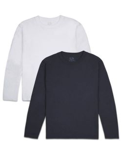 Soft Long Sleeve T Shirts, Multi-Color 2 Pack Value Set (Little Boys & Big Boys)