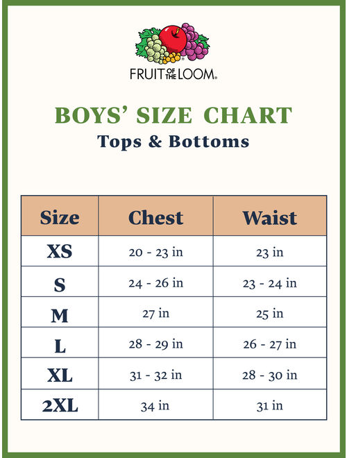 Fruit of the Loom Soft Long Sleeve T Shirts, Multi-Color 2 Pack Value Set (Little Boys & Big Boys)
