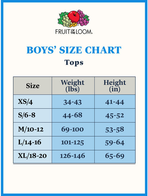 Fruit of the Loom Boys Undershirts, 5+3 Bonus Pack White Tank (Little Boys & Big Boys)
