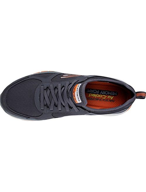 Skechers Sport Men's Burst TR Sneaker, Charcoal/Orange, 13 M US